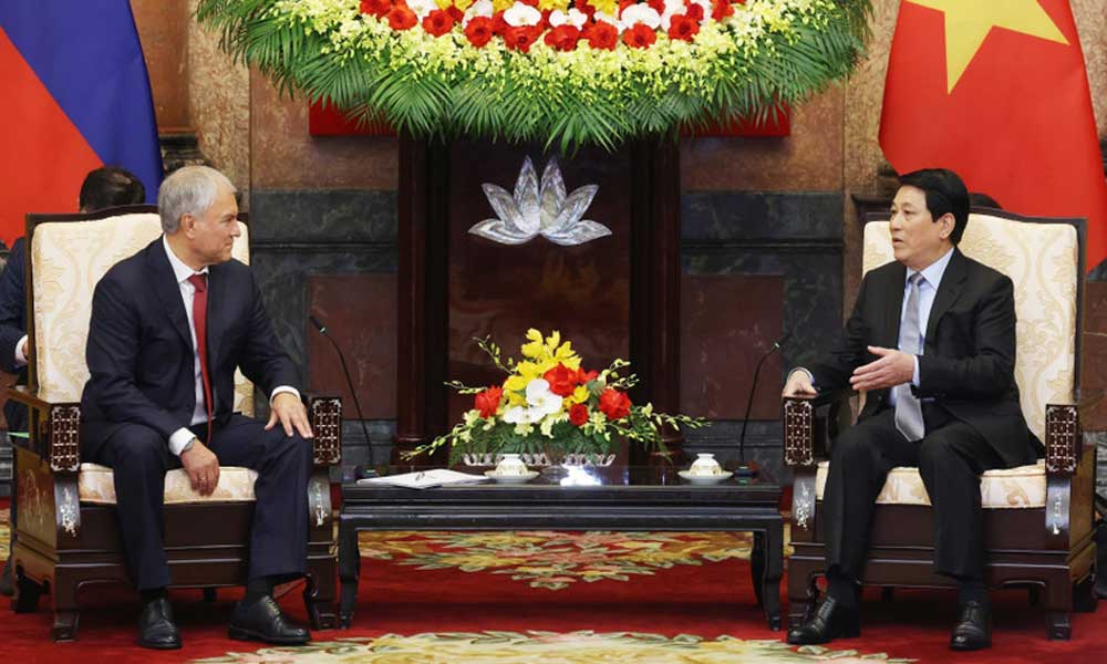 State President receives Chairman of Russian State Duma
